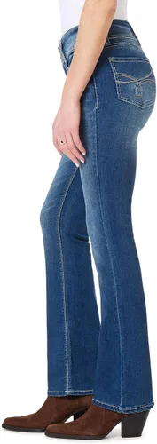 Vista 3 de WallFlower Jeans elásticos Insta Stretch Juniors con corte de bota y curvas para mujer (estándar y extragrande)