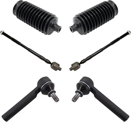 Vista 225 de TRQ Kit de dirección delantera con barra de acoplamiento de fuelle de piñón y cremallera compatible con Toyota Echo 2000-2005