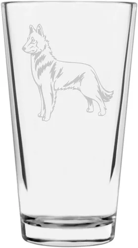 Vista 155 de Podenco Canario - Vaso de pinta de 16 onzas con temática de perro personalizado
