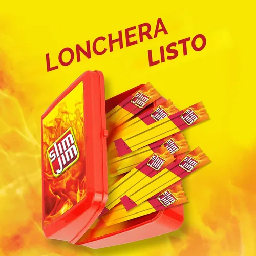Vista 6 de Slim Jim - Palitos de carne seca ahumada, sabor original, 0.28 onzas, 26