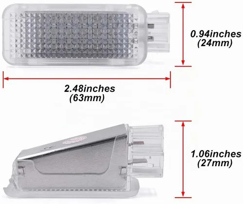 Vista 7 de Golf GTI MK5 MK6 Luces de Proyector de Cortesía Led para Puerta de VW Touareg Tigvan Eos Passat B5 B6 CC Golf 4/5/6 Sharan Beetle Luz Azul LED