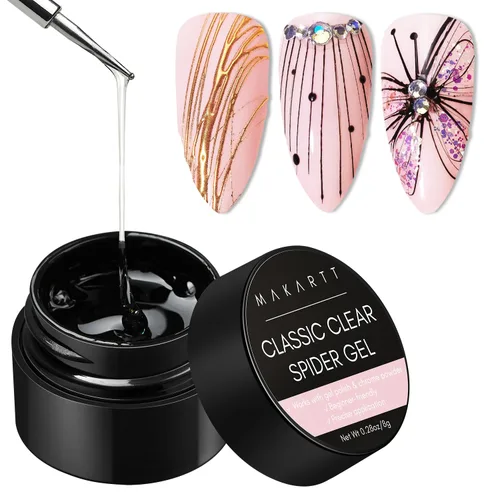 Vista 9 de Makartt Juego de Esmalte de Uñas en Gel Cromado: Esmalte de Uñas en Gel Metálico, Pintura Metálica 3D en Plata y Oro para Arte en Uñas, Secado