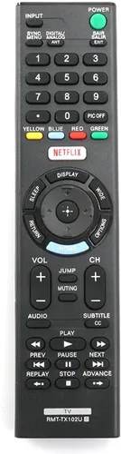 Vista 2 de Universal para Sony TV Control remoto compatible con Sony Bravia Smart LCD LED HD TVs RMT-TX102U