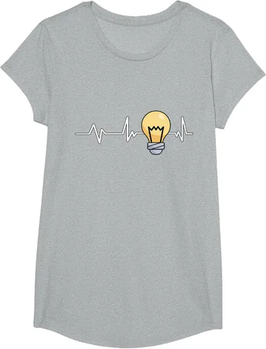 Vista 47 de Bombilla Heartbeat bombilla regalo bombilla bombilla camiseta Negro
