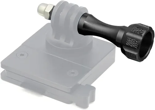 Vista 2 de Tornillos adaptadores de tuerca de perno de aluminio CNC de pulgar largo y corto, compatibles con GoPro Hero 8 7 6 5 4 Connector (negro)