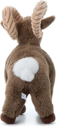 Vista 3 de The Petting Zoo Peluche de oveja de cuerno grande, regalos para niños, animales del zoológico Wild Onez, juguete de peluche de oveja, 12 pulgadas