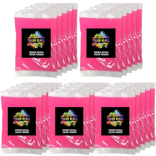 Vista 12 de Color Blaze Paquetes de polvo de color para revelación del género del bebé, 2.65 oz cada uno, 10 paquetes de polvo de color azul para niños