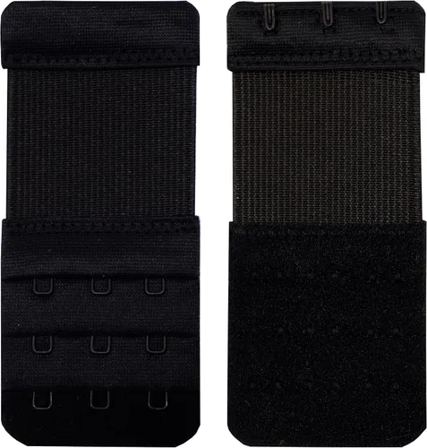 Vista 4 de LeonHien Extensor de brasier para mujer, 2 ganchos, 3 ganchos, 4 ganchos, elástico, suave y cómodo, extensión de correa de brasier
