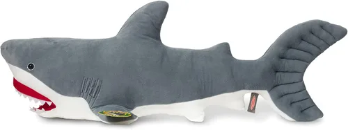 Vista 6 de Tiburón gigante de peluche, animales realistas de Melissa & Doug, (más de 3 pies de largo)
