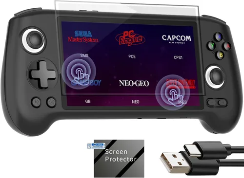 Vista 9 de RG556 Consola de Juegos Portátil Retro Android 13, rg 556 Consola de Juegos Portátil con Pantalla Táctil OLED de 5.48 pulgadas, RG556 Compatible