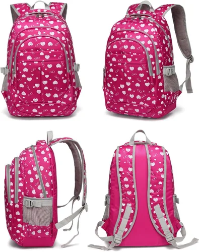 Vista 3 de BLUEFAIRY - Mochilas para niños y niñas, escuela primaria, jardín de niños