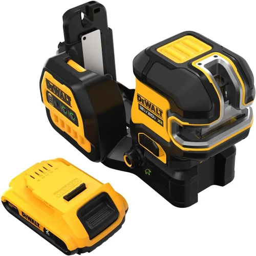 Vista 3 de DEWALT Nivel Láser 20V/12V MAX, Láser de Línea Cruzada y Láser de 5 Puntos, Verde, Solo Herramienta (DCLE34520GB)