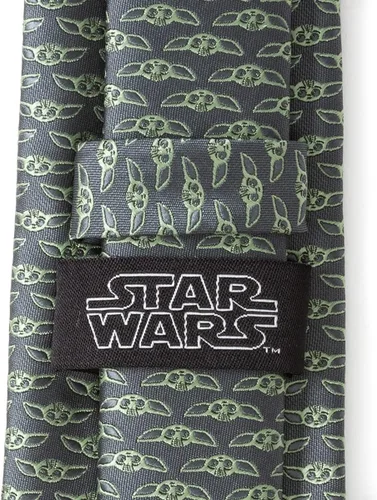 Vista 7 de Cufflinks Inc. Corbatas de poliéster de Star Wars y The Mandalorian, con licencia oficial de Lucasfilm LTD