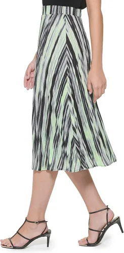 Vista 4 de DKNY Falda de cintura elástica para mujer