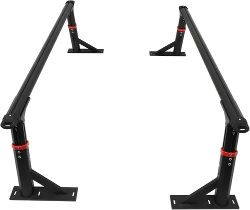 Vista 3 de FINDAUTO Estante de cama de camión resistente de altura ajustable Estante universal extensible de escalera para camioneta