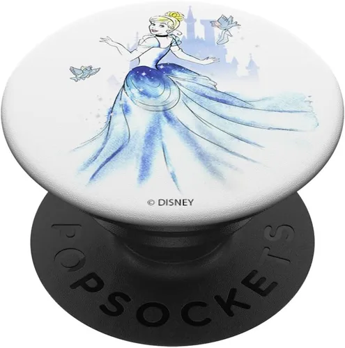 Vista 6 de Disney Retrato de acuarela de Cenicienta PopSockets MagSafe PopGrip para iPhone