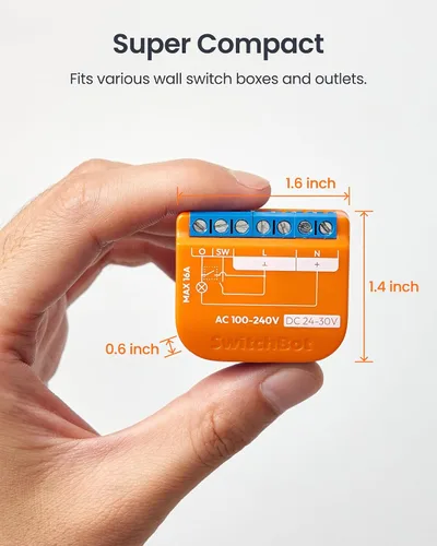 Vista 9 de SwitchBot Interruptor de relé inteligente (interruptor de relé 1PM US)