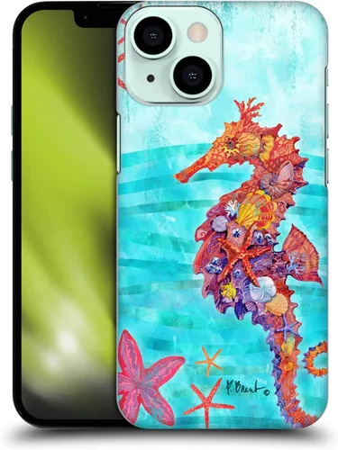 Vista 10 de Head Case Designs Funda rígida con licencia oficial de Paul Brent Agate Mermaid Coastal compatible con Apple iPhone 13 Mini