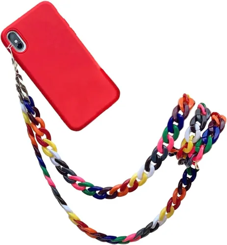 Vista 23 de Beaded Phone Charm Lanyard Strap Crossbody Fixed Beads Pearl Neck Chain