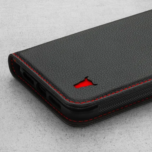 Vista 6 de TORRO Funda de cuero compatible con iPhone 11 – Funda de piel auténtica con tarjetero y función atril (negro)