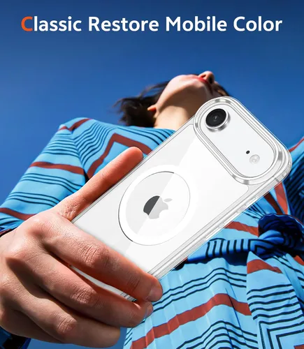 Vista 7 de FNTCASE para iPhone Air Case Clear: Fundas magnéticas para teléfono con protector de pantalla a prueba de caídas, compatibles con Magsafe, delgadas