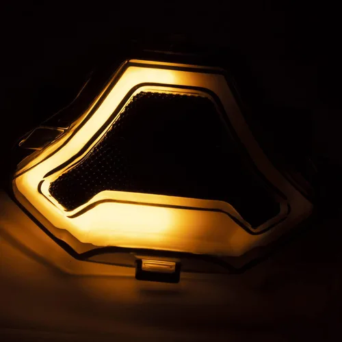 Vista 4 de Lámpara de freno de motocicleta, luz trasera LED con señales de giro integradas, repuesto para Yamaha YZF R3 R25 Y15ZR MT07 FZ07 LC150