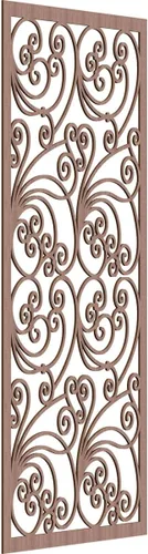 Vista 100 de 9 3/8"W x 24 3/8"H x 1/4"T Marilla Decorativos Paneles de Pared de Madera Calado, Abedul