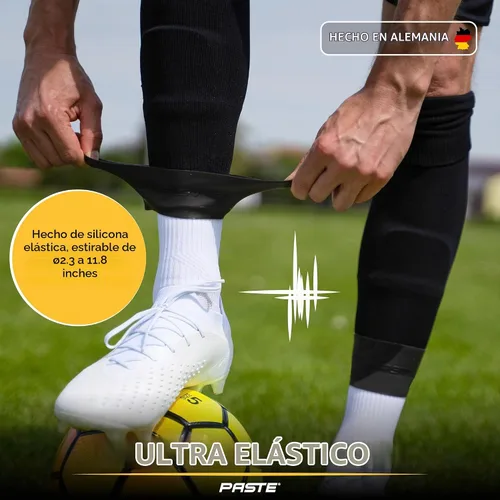 Vista 4 de ® Correas para Espinilleras de Fútbol de Silicona para Hombres, Mujeres y Jóvenes