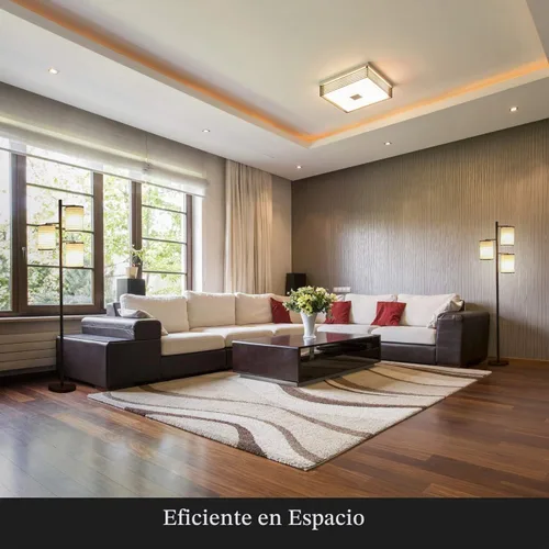 Vista 9 de Brightech Liam - Lámpara de árbol alto con pantalla de linterna asiática para salas de estar y oficinas, lámpara de pie con 3 bombillas LED