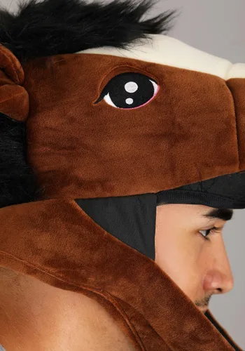 Vista 4 de Sombrero de Disfraz de Caballo Marrón Jawesome Multicolor