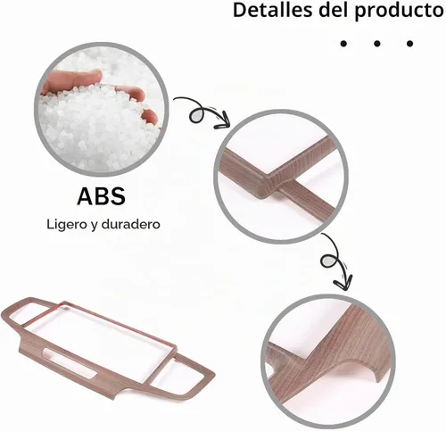 Vista 6 de Marco de panel de navegación para tablero de instrumentos para Honda Pilot 2019-2022/Ridgeline 2021-2023/Passport 2019-2023, material ABS, consola