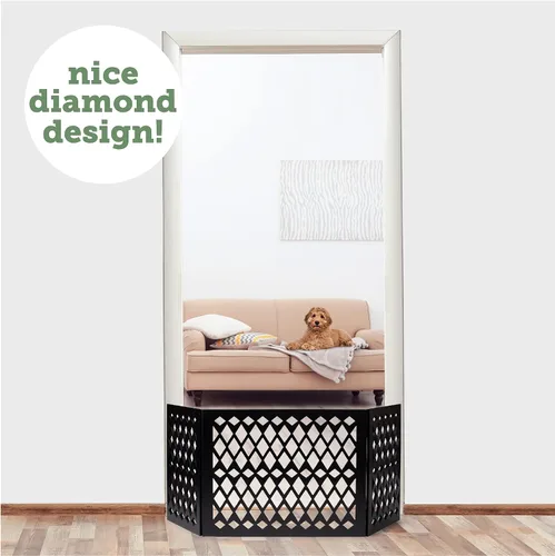 Vista 4 de Puerta independiente para mascotas Puerta para mascotas para perros pequeños Puerta de perro independiente para escaleras Puertas