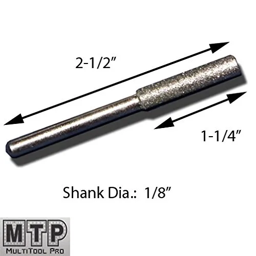 Vista 2 de MTP Tm - 5 afiladores de motosierra de diamante de 7/32 pulgadas para Dremel 1453 Craftsman Chicago Black & Decker Husqvarna Ryobi Echo Poulan