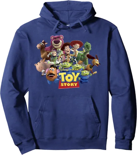 Vista 5 de Disney Pixar Toy Story Buzz Woody Jessie Running Sudadera con capucha, Negro