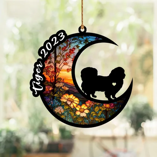 Vista 108 de Atrapasoles conmemorativo para perros, regalo de condolencia de perro de la pérdida del bulldog americano, regalos conmemorativos para los amantes