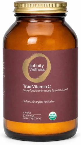 Vista 11 de Infinity-C Cápsulas orgánicas de vitamina C, VIT C biodisponibles de Acerola, Camu Camu y Amla, alimentos integrales de vitamina C de 1000 mg