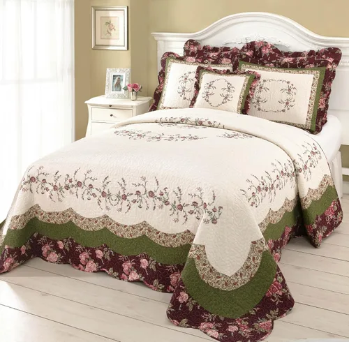Vista 6 de Modern Heirloom Collection Brooke. Cobertor relleno de algodón, Bambú, Bronceado, King