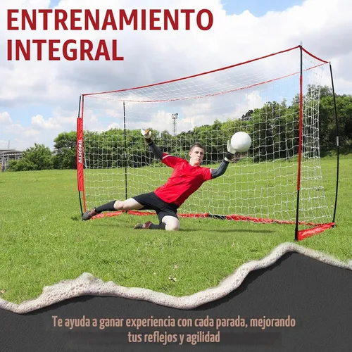 Vista 2 de BaseGoal Soccer Goal for Backyard,with Bow Frame and Agility Ladder