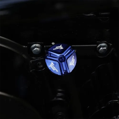 Vista 3 de W para Yamaha Tenere 700 Tenere700 XTZ T700 2019-2023 Tapa del líquido de freno delantero Tapa del tapón del motor Y (Color : EP Negro)