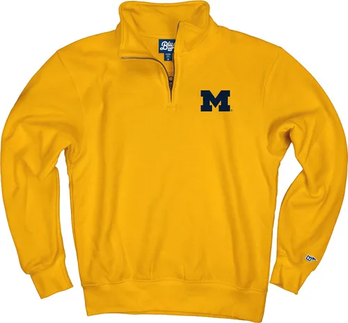 Vista 213 de Blue 84 Sudadera con cremallera de un cuarto para hombre de la NCAA