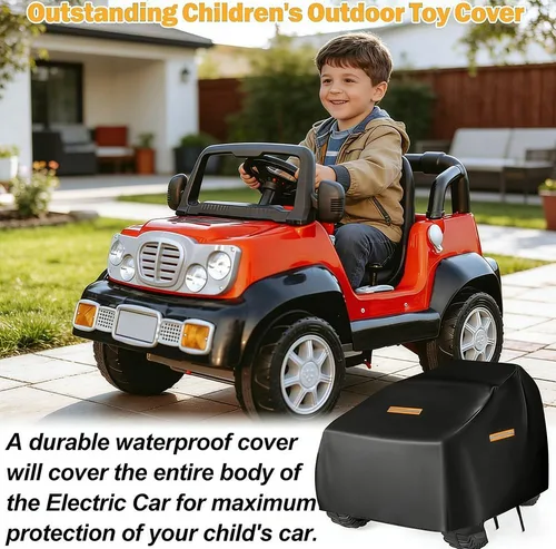 Vista 7 de Kids Ride On Car Cover for Little Tikes Cozy Coupe Princess 2009-2026, Water Resistant Outdoor Protection Cover for Electric Ride On Toys, Dust