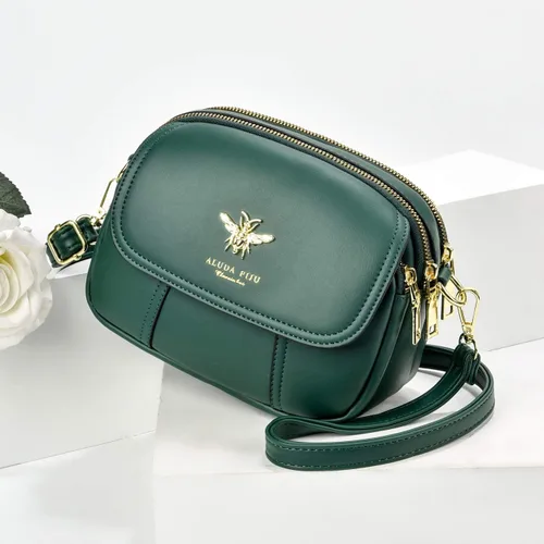 Vista 7 de Bandolera pequeña, bolsa elegante estilo mensajero, cartera, bolsa de mano para mujer