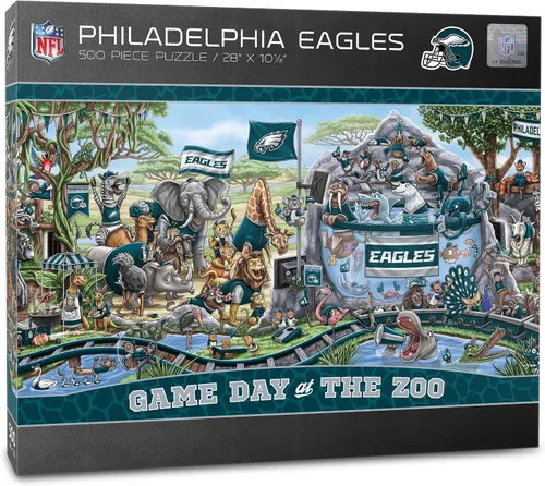 Vista 8 de YouTheFan - Rompecabezas NFL Game Day at The Zoo, 500 piezas