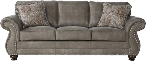 Vista 3 de Roundhill Furniture Sofás Leinster, gris