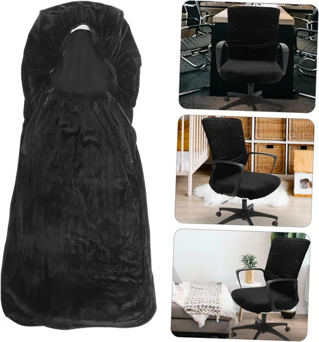 Vista 9 de Funda para silla de oficina elástica elástica de poliéster moderno protector para comedor