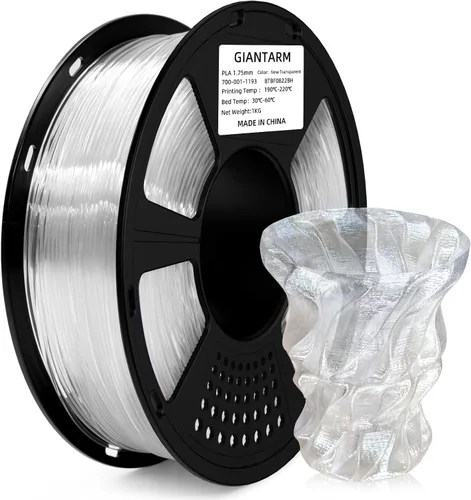Vista 40 de GIANTARM Filamento de ácido poliláctico (PLA), filamento beige para impresora 3D, carrete de 2.2 libras, precisión de dimensión de 0.069 in +