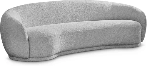 Vista 16 de Meridian Furniture 693Black-S Hyde Collection Modern Sofá tapizado de tela Boucle contemporáneo, negro, 89.5 pulgadas de ancho x 38 pulgadas