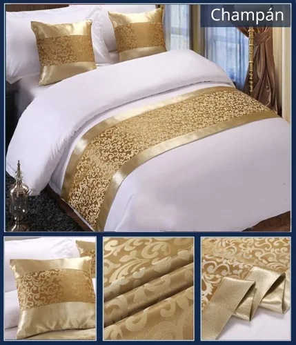Vista 2 de Twelve 2 fundas de almohada de color champán para el hogar, hotel, cama, sofá, funda de cojín, decoración de 19.7 x 19.7 in