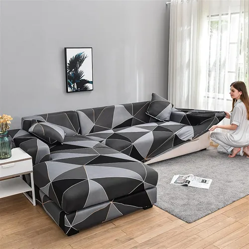 Vista 7 de MIPOPS Fundas de sofá 100% impermeables para sofás modulares en forma de L de 1, 2, 3, 4 plazas, funda elástica para sala de estar, protector de H