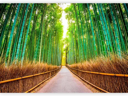 Vista 34 de artgeist Mural de pared premium Bosque púrpura, 79 x 55 pulgadas, papel tapiz no tejido, decoración de pared de vellón, impresión fotográfica